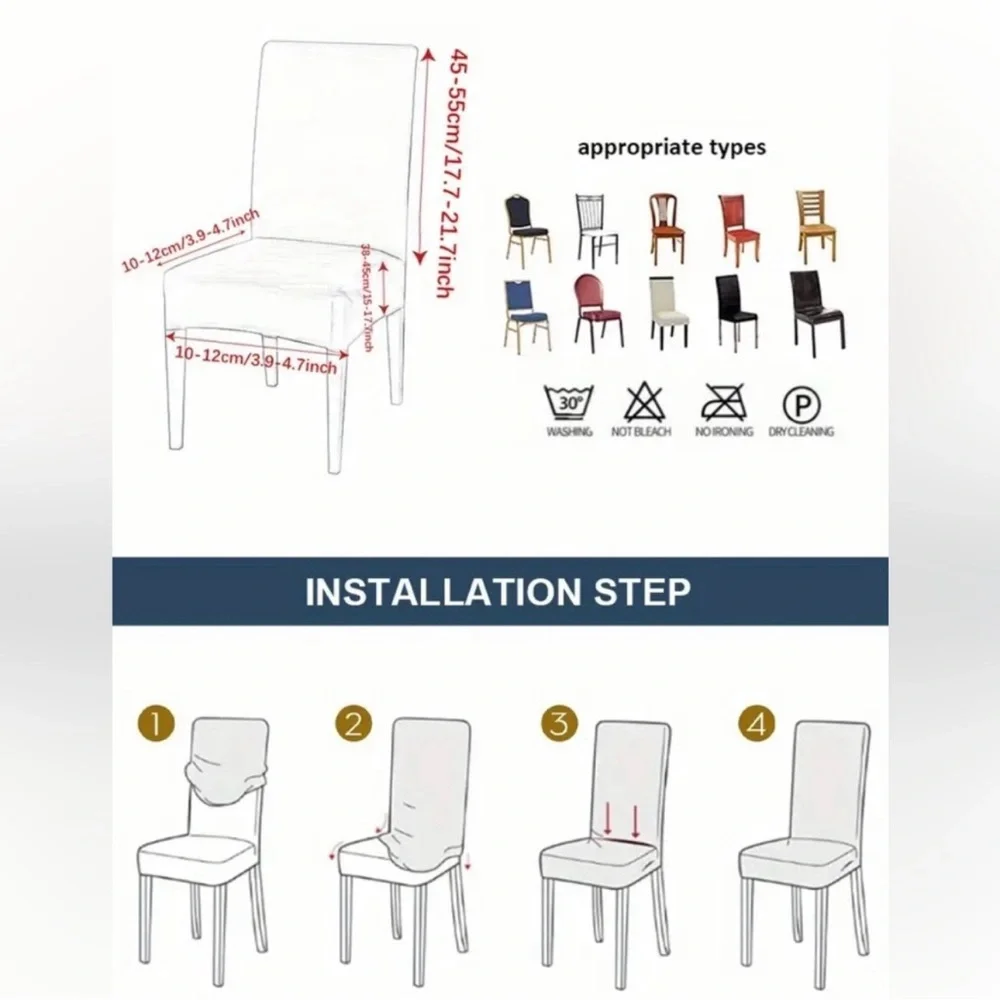 Chairs cover set of 8